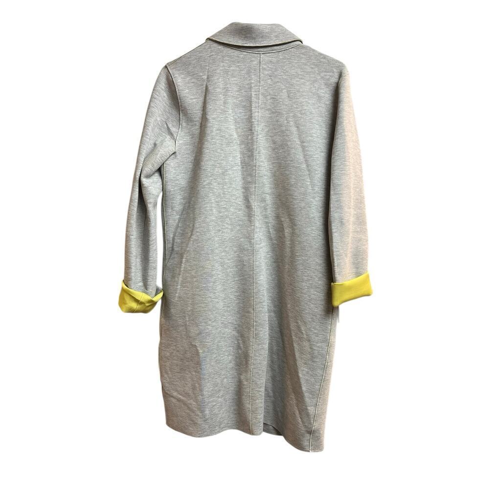 Carolina Belle Montreal Long Gray Duster Coatigan Gray Yellow Medium - Picture 10 of 10